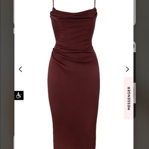 Large burgundy House of CB dress